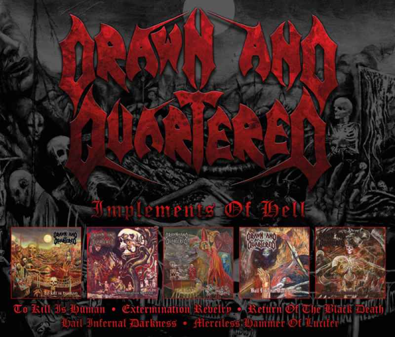 DRAWN AND QUARTERED - Implements of Hell 5CD BOX